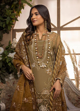 Nikhaar By Awwal Embroidered Organza Unstitched 4 Piece Suit - 06